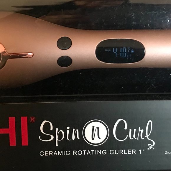 CHI Spin N Curl ceramic rotating curler, PINK - Picture 10 of 11